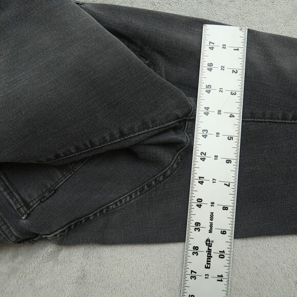 Levi's 712 Jeans Women's Size 29 Gray Mid-Rise Slim Straight Denim 29" Inseam - Picture 6 of 16